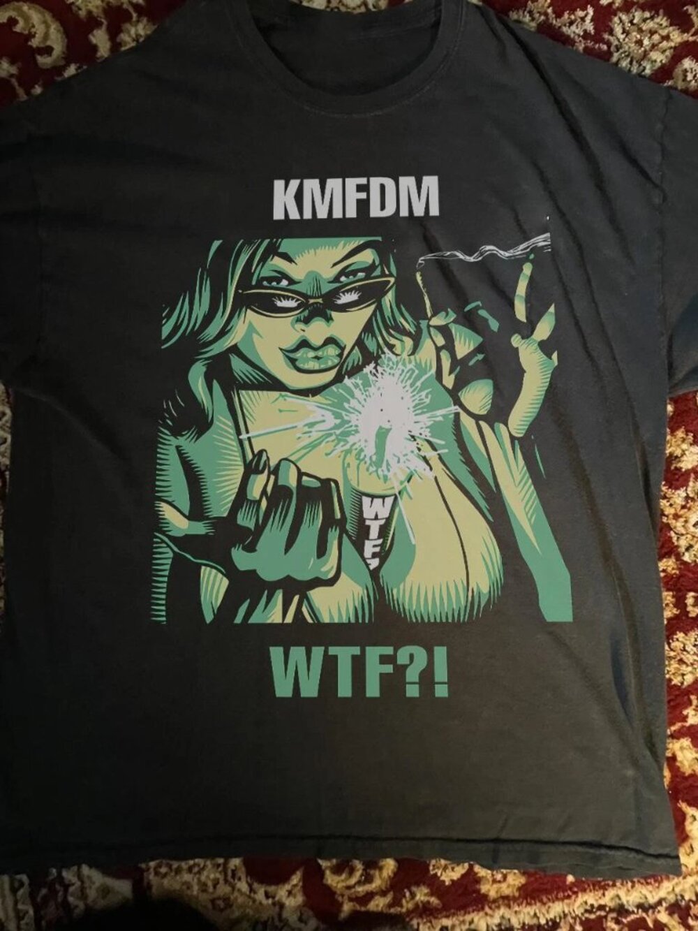 KMFDM Band Music Tour Black T-Shirt Cotton All Size Unisex KMFDM Tee